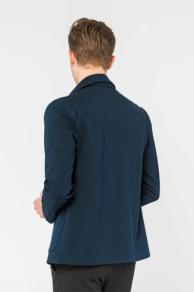 CEKMON Erkek Regular Fit Düğmeli Dokuma Blazer Rahat Spor Ceket - 3