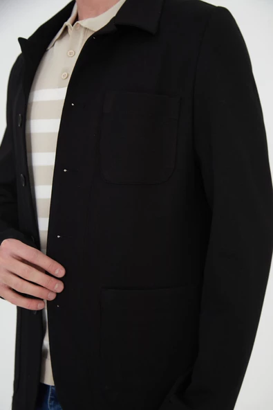 CEKMON Erkek Regular Fit Düğmeli Dokuma Blazer Rahat Spor Ceket - 9