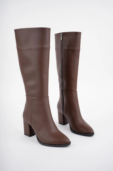 Muggo Almira Garantili Kadın Topuklu Çizme - 6