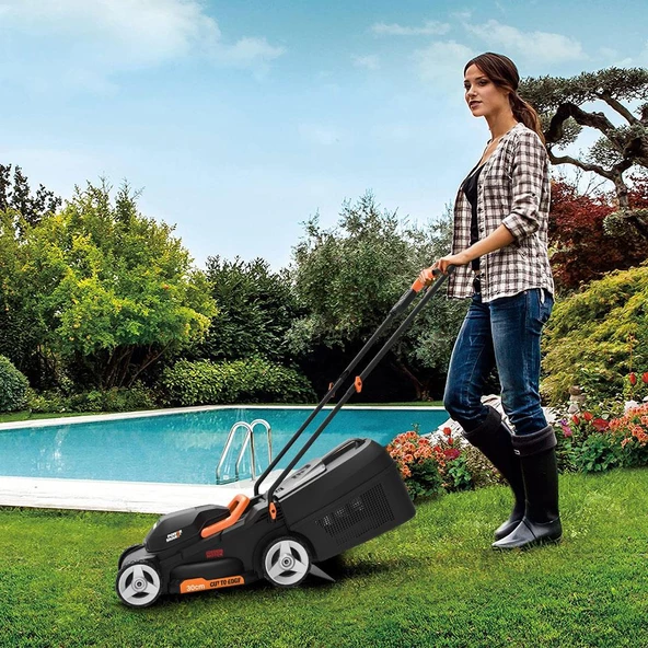 WORX WG730E 20Volt 4.0Ah. Li-ion 30cm Profesyonel Kömürsüz Şarjlı Çim Biçme - 8
