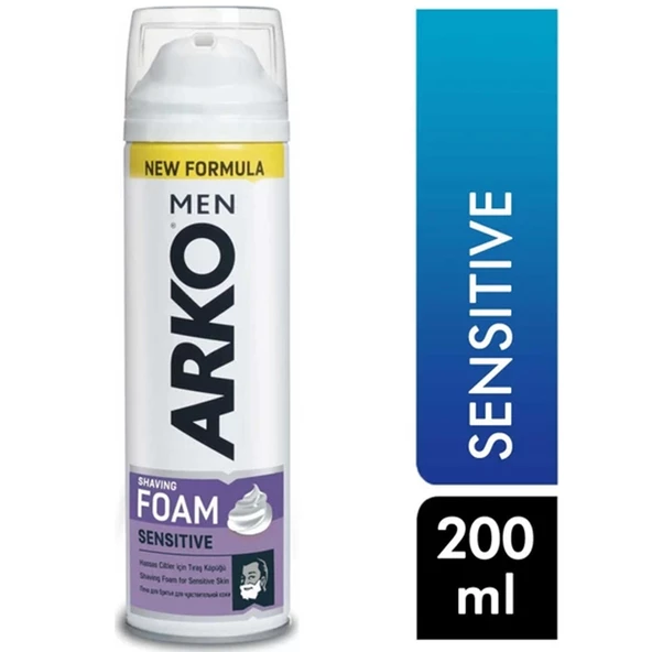 Arko Men Sensitive Hassas Cilt Tıraş Köpüğü 200 ml - 2