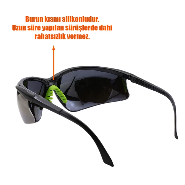 Bisiklet Gözlüğü UV Korumalı Ayarlanabilir Bisikletçi Antifog Gözlük Aynalı Gümüş - 3
