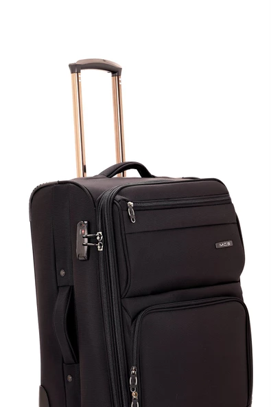 Mçs Lüx Kumaş Valiz Seti V117 - 6