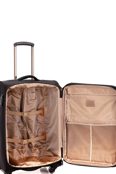 Mçs Lüx Kumaş Valiz Seti V117 - 7