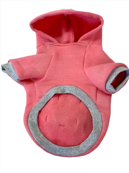 Pinky Rabbit Sweatshirt Kapşonlu Kedi Kıyafeti Kedi Sweatshirt - Resim 5