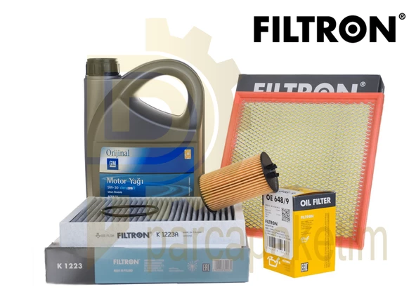 Opel Astra J Bakım Seti 1.6 Benzinli [FİLTRON] ürün görseli