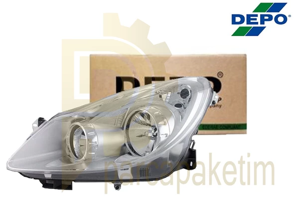 Opel Corsa D Far Sol Krom 2006-2010 [Makyajsız] [DEPO] ürün görseli 1