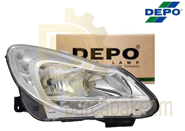 Opel Corsa D Far Sağ Krom 2010-2014 [Makyajlı] [DEPO] ürün görseli 1