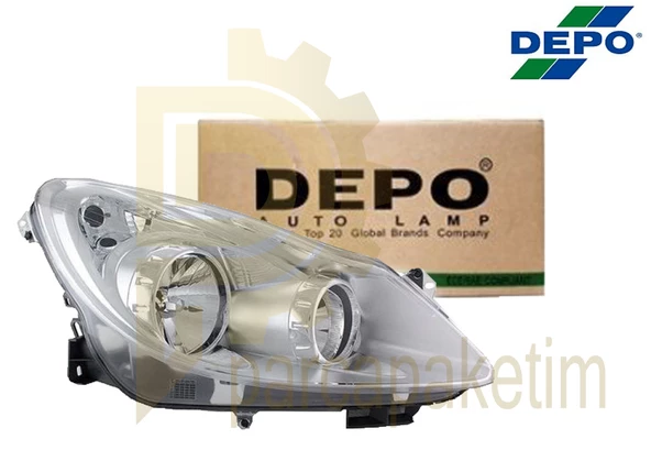 Opel Corsa D Far Sağ Krom 2006-2010 [Makyajsız] [DEPO]