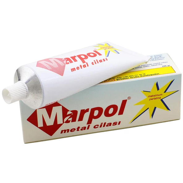 Marpol Tüp Metal Parlatma Cilası 200 Gr Pasta Cila Otomotiv Parlatıcı