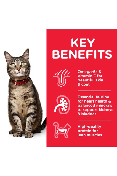 Hills Adult Optimal Care Kuzu Etli Yetişkin Kedi Maması 10kg - 3