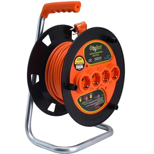Bylion MK2015 4 Soketli 3x1.5mm 20 Metre Makaralı Kablo - 4