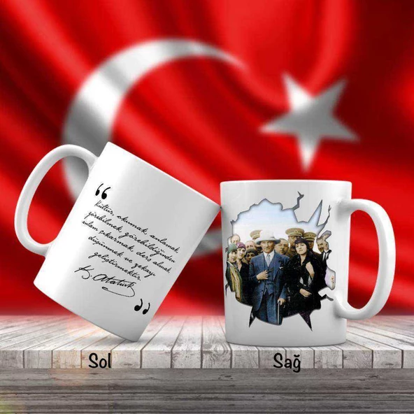 Kıyafet ve Şapka İnklabı Mustafa Kemal Atatürk - Atatürk'ün Sözleri -Kupa Bardak