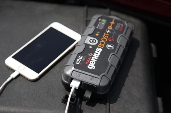 NOCO Genius GB40 12V 1000Amp Ultrasafe Lityum Akü Takviye + Powerbank + Led Lamba - Resim 6