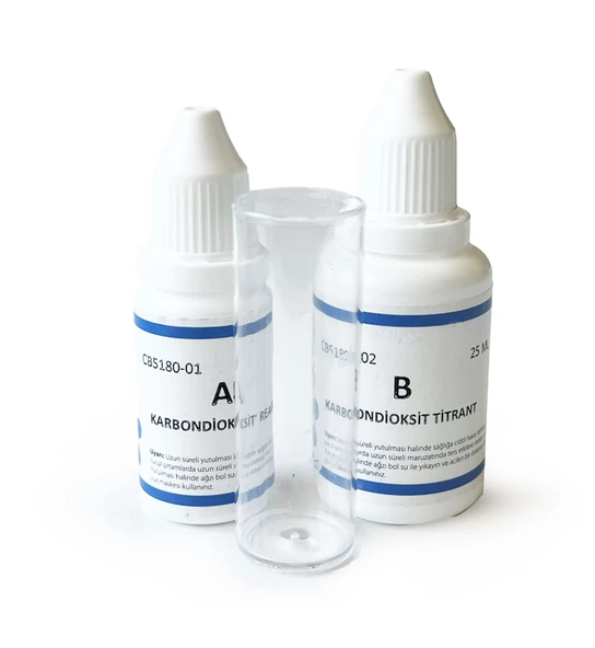 ChemBio Karbondioksit Test Kiti 70 Test Titrimetrik 1 ppm/damla - Resim 5