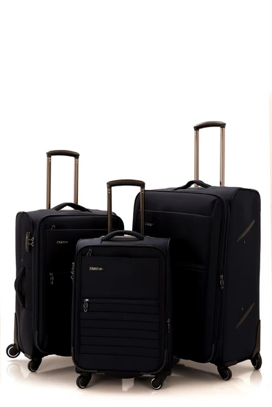 Mçs Üçlü Lüx Kumaş Valiz Seti V102 - 12