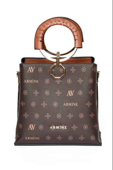 Armine 260 Kadın Baskılı El & Omuz Çantası - 9