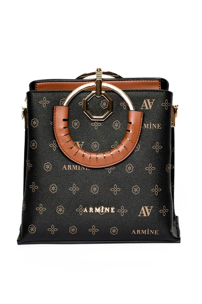 Armine 260 Kadın Baskılı El & Omuz Çantası - 4