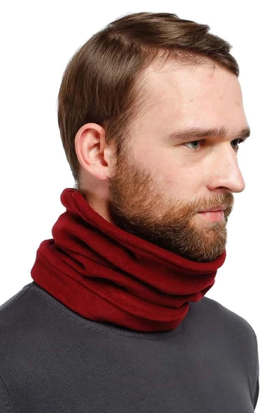 Erkek  Polar Boyunluk Bere  Bordo - 2