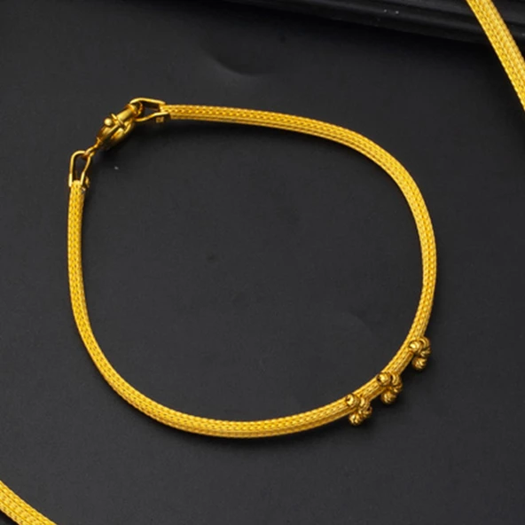 Hilal 14 Ayar Altın Örgü Bileklik - Resim 4