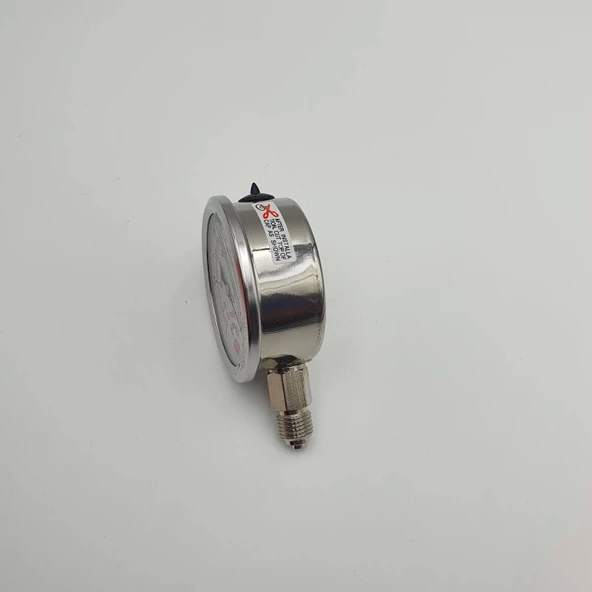 Vakummetre Gliserinli Alttan Çıkışlı Q63 - 0 - 1 - 760 Bar 1/4 - Resim 8