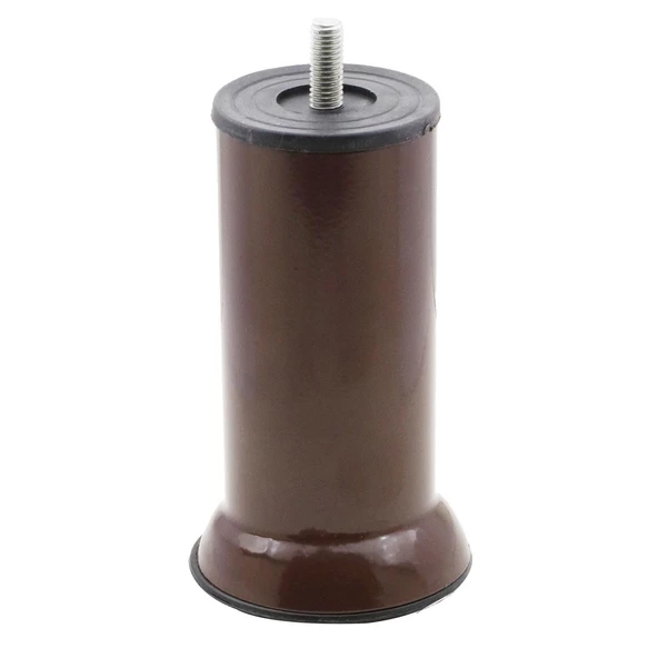 Mobilya Kanepe Baza Yatak Koltuk Destek Yükseltme Ayağı M8 Kahve Metal Ayakları 12 Cm 5 Adet - 3