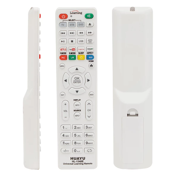 HUAYU KL HL-1340E NETFLIX-YOUTUBE-AMAZON TUŞLU TV/LCD/UYDU/DVD ÖĞRENEBİLEN BLİSTERLİ UNIVERSAL AKILLI KUMANDA