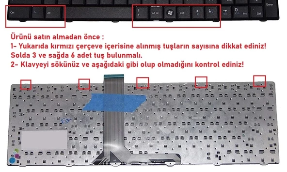 MSI GE60 0ND-663XTR Klavye V1