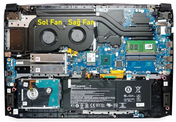 Acer Nitro NH.Q5DEY.002 Fan V2 (Sol Fan)