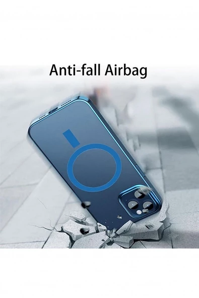 İphone 14 Pro Magsafe Uyumlu Parlak Lazer Kapak - Resim 5