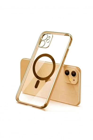 İphone 14 Pro Magsafe Uyumlu Parlak Lazer Kapak - Resim 7