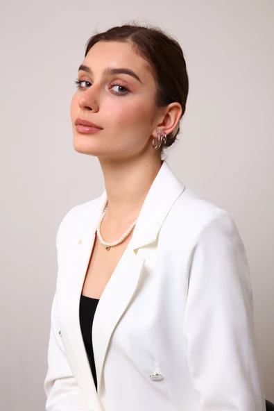 Kadın Gold Renk Oval 3'lü Küpe - 6