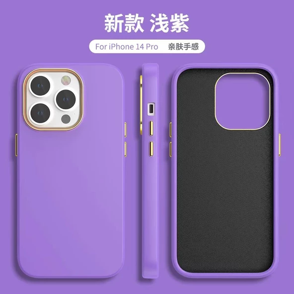 İphone 14 Pro Dik Kenarlı Deri Görünümlü Atlas Kapak - Resim 4