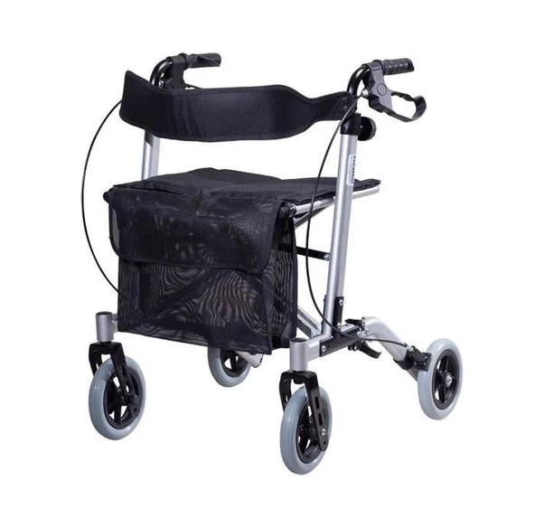 Medwelt İthal Lüks Katlanır Tekerlekli Rollatör Walker Yürüteç ürün görseli