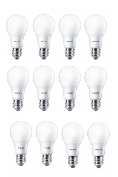 Philips 13W Led Ampul Beyaz 6500K E27 Duy (12 Adet)