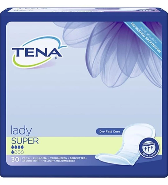 Kadın Süper Mesane Pedi Lady 4 Paket