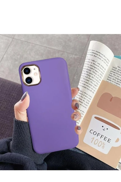 İphone 14 Plus Dik Kenarlı Deri Görünümlü Atlas Kapak - Resim 9