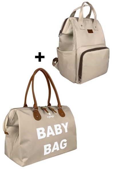Bye Bye Baby Bag Anne Bebek Bakım Omuz Çantası Silver Anne Bebek Bakım Sırt Çantası-bej - 2