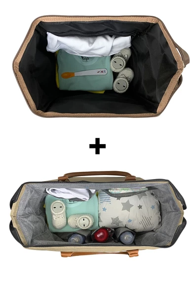Bye Bye Mommy Bag Anne Bebek Bakım Omuz Çantası Silver Anne Bebek Bakım Sırt Çantası-bej - 4