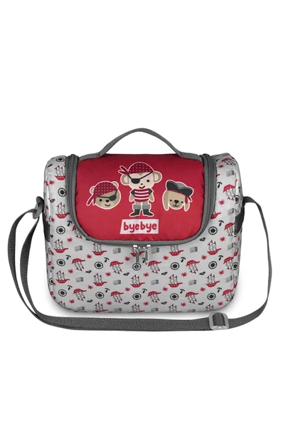 Bye Bye Yummy Okul Öncesi Kreş Çocuk El ve Omuz Termo Beslenme Çantası-Korsan - 2