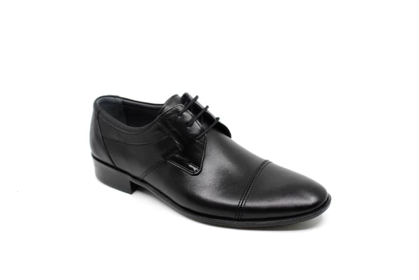 Erkek Bağcıklı Hakiki Deri Hazır Taban Ayakkabı 55 - Resim 3