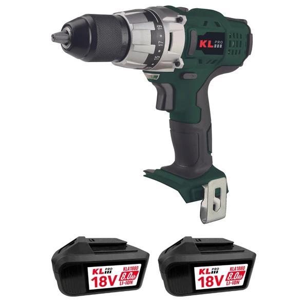 Klpro 18Volt/8.0Ah Li-ion Prof. Şarjlı Matkap Klnm18-80 ürün görseli 1