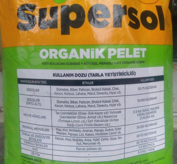 10 kg Supersol Organik Pelet Solucan Gübresi ve Leonardit - 3