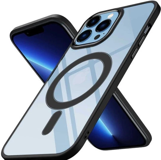 Logis İphone 13 Pro Kamera Korumalı Magsafe Kablosuz Şarj Uyumlu Renkli Şeffaf Kılıf - 6
