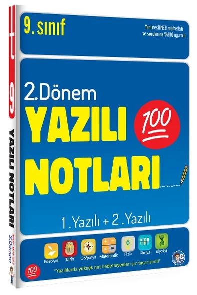 9. Sınıf Yazılı Notları 1. Dönem ve 2. Dönem 1 ve 2. Yazılı - Tonguç Yayınları - 2