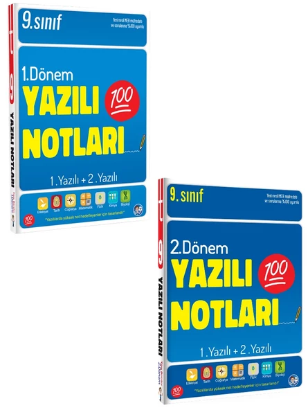 9. Sınıf Yazılı Notları 1. Dönem ve 2. Dönem 1 ve 2. Yazılı - Tonguç Yayınları