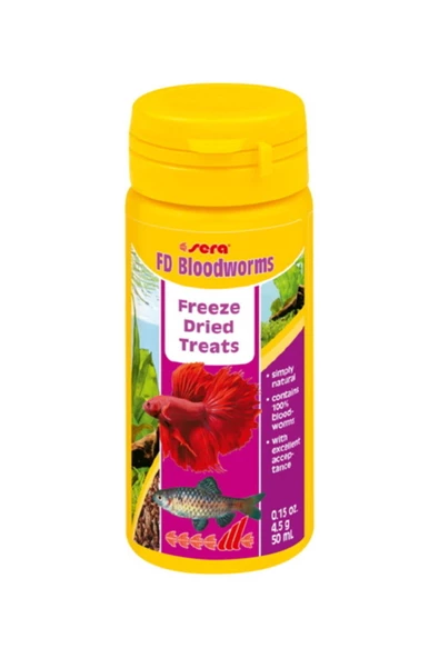 Sera Fd Bloodworms (Kurutulmuş Kan Kurdu ) 50ml (4.5Gr)