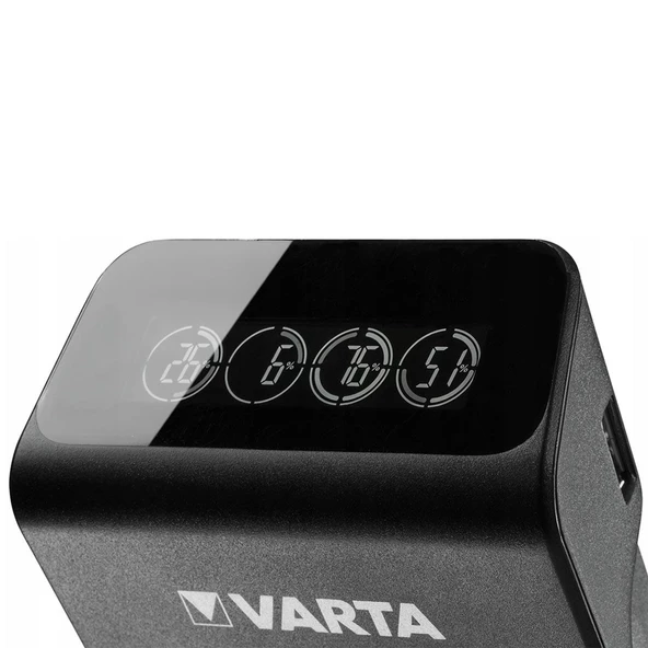 Varta 57687 LCD Plug Pil Şarj Cihazı 4x2100mAh - Resim 4
