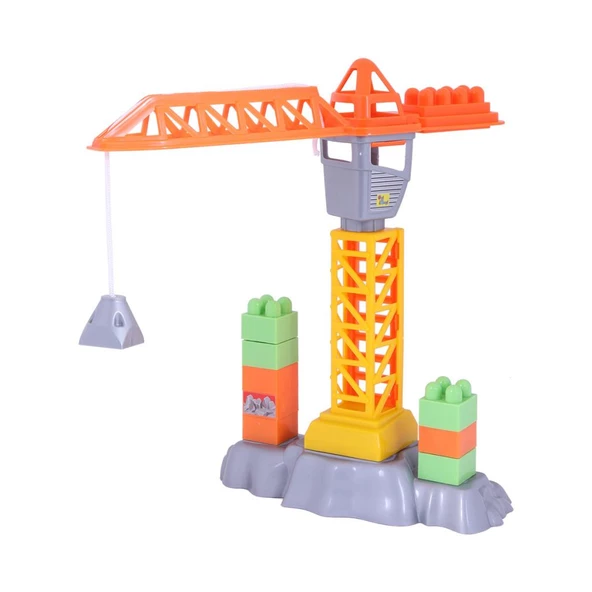 Ogi Mogi Toys İnşaat Bloklar ve Vinç 44 Parça - 3