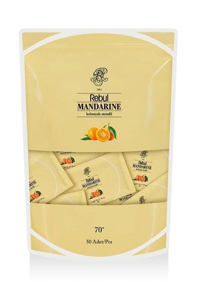 Rebul Kolonyalı Mendil Mandarine Poset 50 li